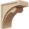 Ekena Millwork 10"W x 20"D x 20"H Classic Viola Rough Cedar Woodgrain TimberThane Corbel, Primed Tan CORUR10X20X20VIORCPR - alternate 1